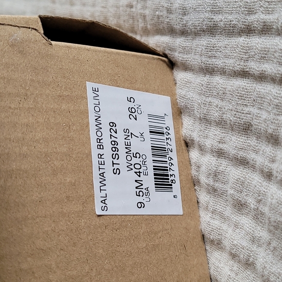 Sperry Salwater brown/olive rain boot womens 9.5 M - Picture 2 of 5